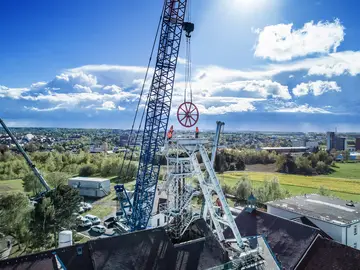 Demontage Fördergerüst